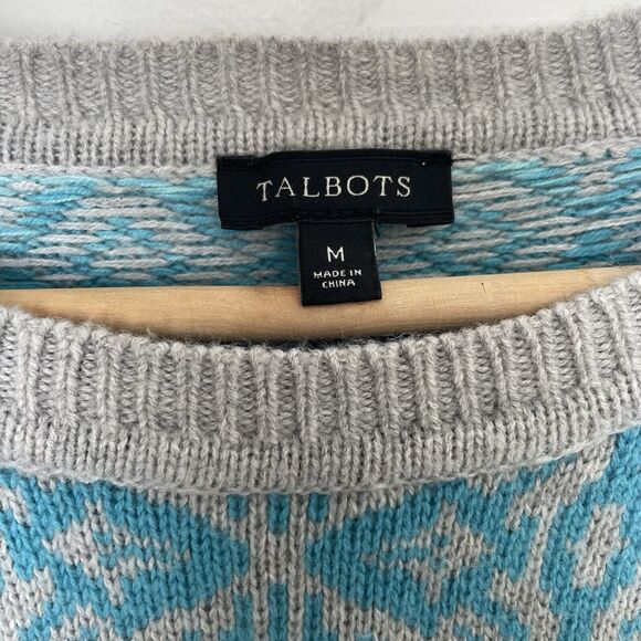 Talbots Fair Isle Snowflake Sweater - Picture 2 of 6